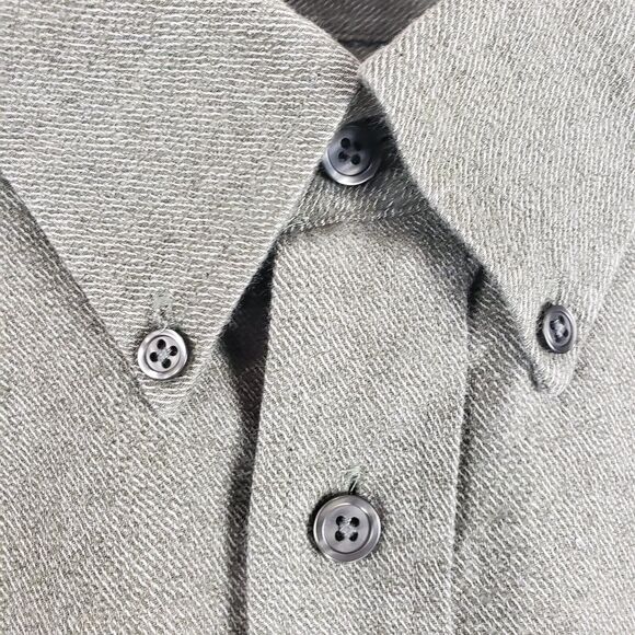 Turnbury Green Mens SIZE XL Textured Long Sleeve Button Down Casual Dress Shirt - Picture 2 of 7